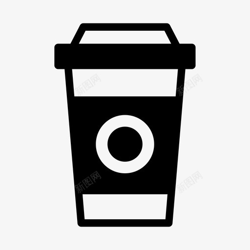 外卖咖啡热咖啡外出图标svg_新图网 https://ixintu.com 半色 咖啡 外出 外卖