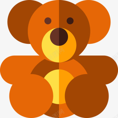 熊儿童玩具3单位图标图标