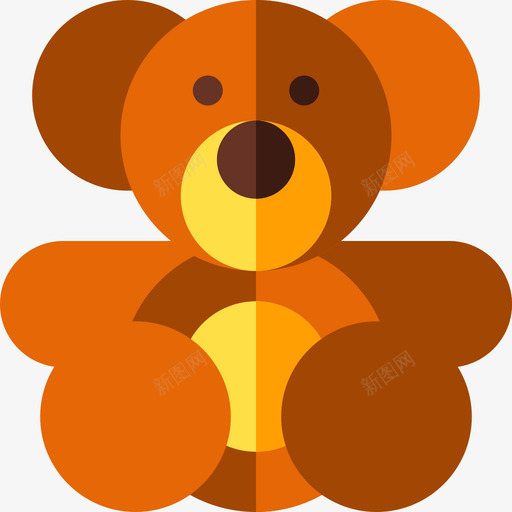 熊儿童玩具3单位图标svg_新图网 https://ixintu.com 儿童玩具 单位