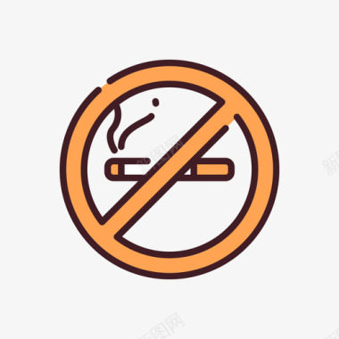 禁止吸烟动物园19正色图标图标