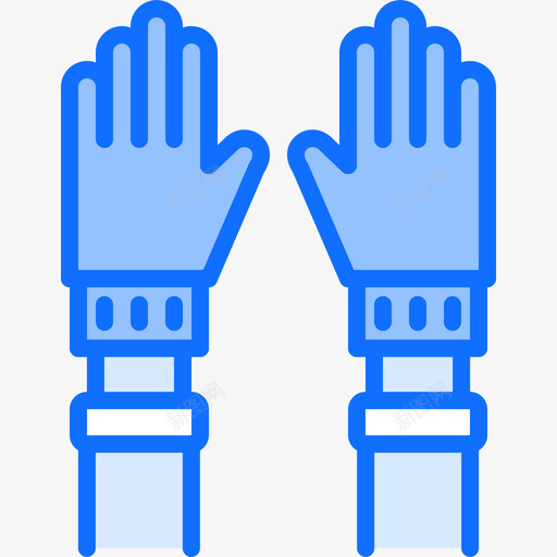 橡胶手套清洁77蓝色图标svg_新图网 https://ixintu.com 橡胶手套 清洁77 蓝色