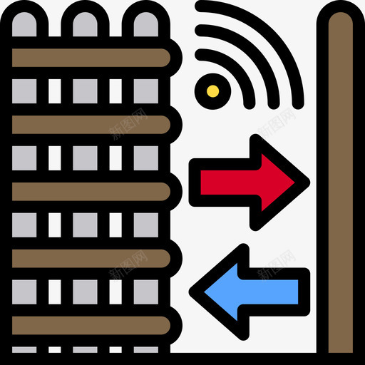 围栏智能家居31线性颜色图标svg_新图网 https://ixintu.com 围栏 智能家居 线性 颜色