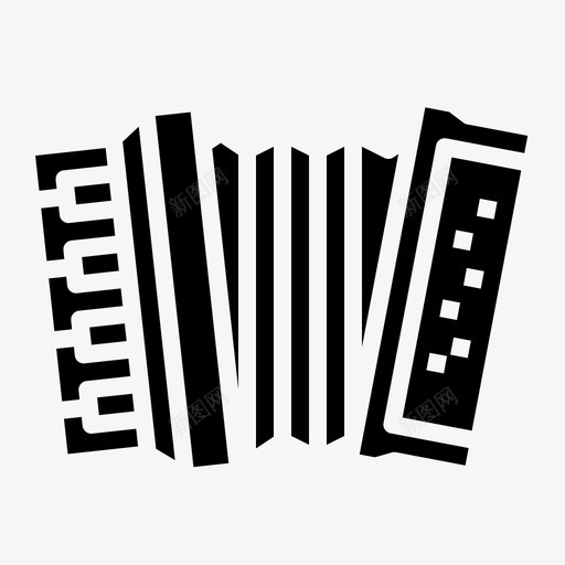手风琴乐器音乐图标svg_新图网 https://ixintu.com russiasolid 乐器 手风琴 挤压 音乐