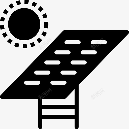 太阳能电池生态能源图标svg_新图网 https://ixintu.com 太阳 太阳能 太阳能电池 生态 电力 能源 能量 雕文