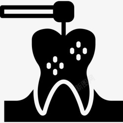 钻实心牙科钻牙科9实心图标高清图片