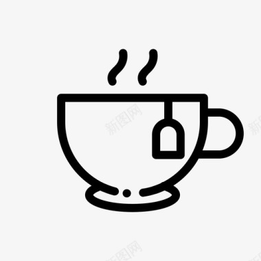 一杯茶早餐咖啡图标图标