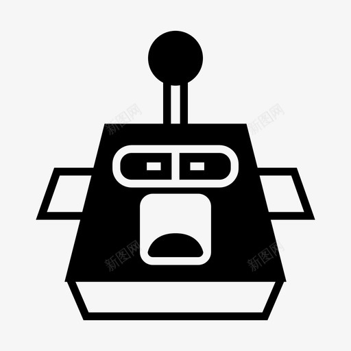 机器人头像卡通图标svg_新图网 https://ixintu.com 半机器人头 卡通 头 头像 机器人