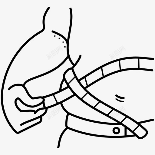 超重生活方式测量图标svg_新图网 https://ixintu.com 测量 生活方式 肥胖 胖的 腰围 超重 身体