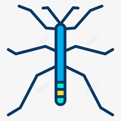 步履昆虫35线形颜色图标svg_新图网 https://ixintu.com 昆虫35 步履 线形颜色