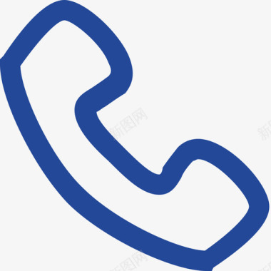 订单-蓝-电话图标