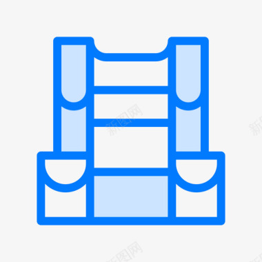 安全潜水22蓝色图标图标