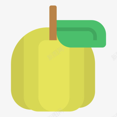 番石榴水果和蔬菜扁平图标图标