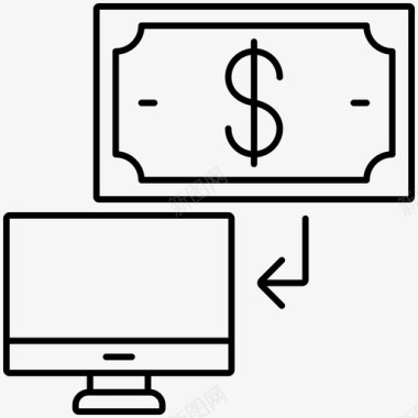 转账美元金融图标图标