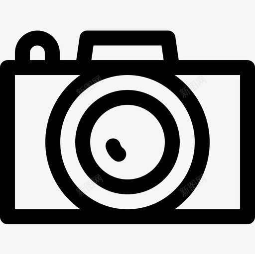 照相摄像机平面105图标svg_新图网 https://ixintu.com 平面设计 摄像机 照相 线性