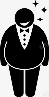 胖胖的有钱人胖的有钱人英俊图标图标