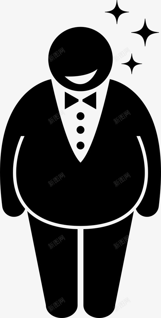 胖胖的有钱人胖的有钱人英俊图标svg_新图网 https://ixintu.com 有钱 肥胖 胖商人 胖的有钱人 胖胖的有钱人 英俊 超重