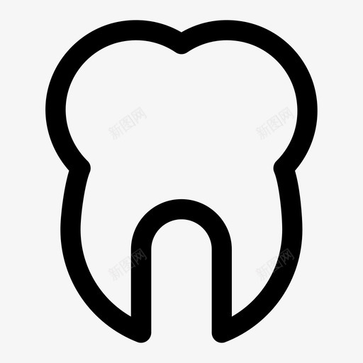 牙齿臼齿口腔图标svg_新图网 https://ixintu.com 口腔 图标 实心 牙齿 用户界面 粗体 臼齿