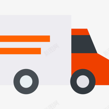 卡车车辆和运输车4辆平车图标图标
