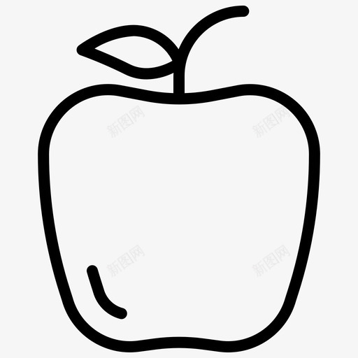 苹果吃水果图标svg_新图网 https://ixintu.com 吃 水果 甜食 科学研究 苹果