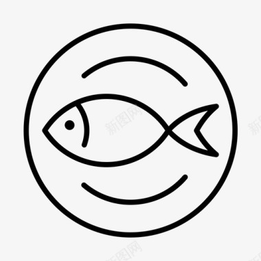 鱼菜健康肉图标图标