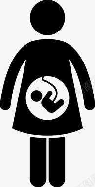 怀孕婴儿母亲图标图标