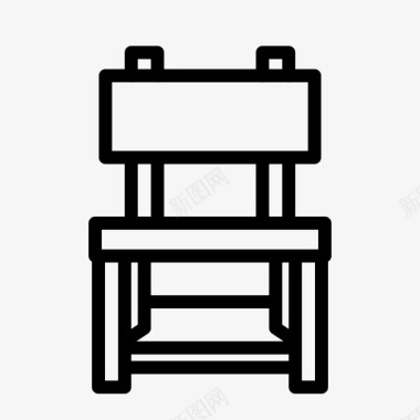 椅子长凳家居图标图标