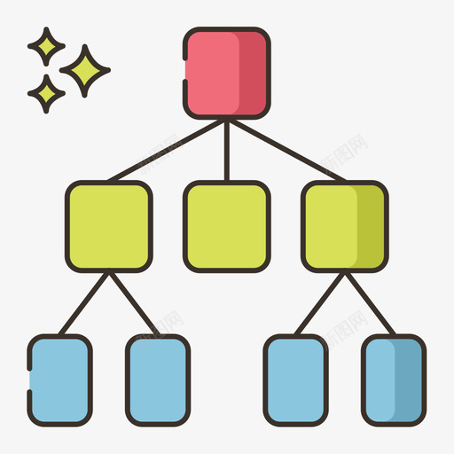 决策树数据分析12线性颜色图标svg_新图网 https://ixintu.com 决策树 数据分析 线性 颜色