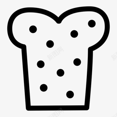 面包烘焙三明治图标图标