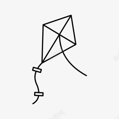 风筝童年飞翔图标图标