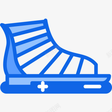 凉鞋时尚5蓝色图标图标