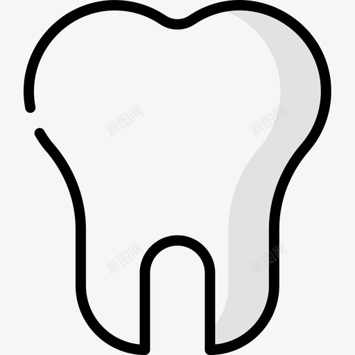 牙齿医学148线颜色图标svg_新图网 https://ixintu.com 医学 牙齿 颜色