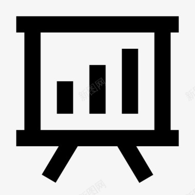 商务和办公商务演示黑板图标图标