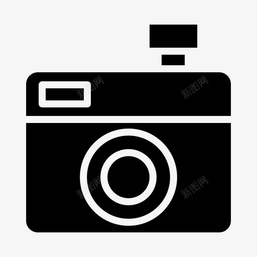 相机美术18实心图标svg_新图网 https://ixintu.com 实心 相机 美术