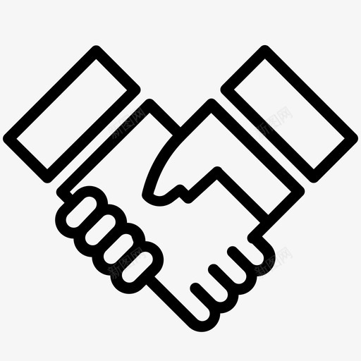 商务会议合作握手图标svg_新图网 https://ixintu.com 全球 加入 合作 商务 商务会议 握手