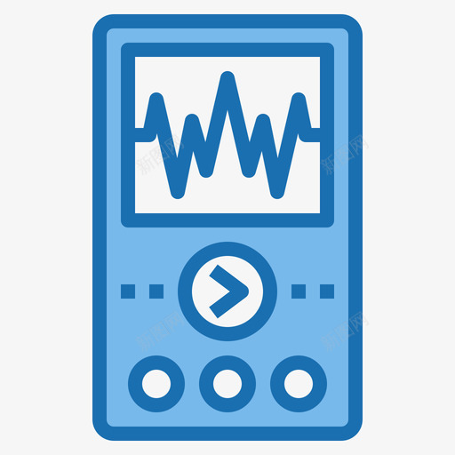 音乐播放器旅行工具3蓝色图标svg_新图网 https://ixintu.com 工具 播放器 旅行 蓝色 音乐