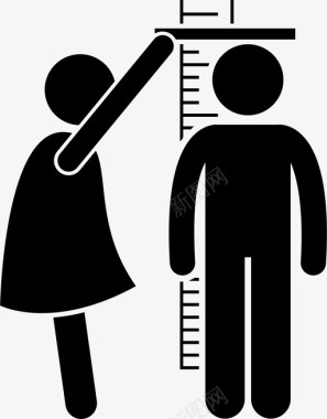 测量人的身高测量身高图标图标