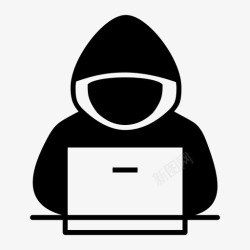 黑客犯罪黑客电脑犯罪图标高清图片