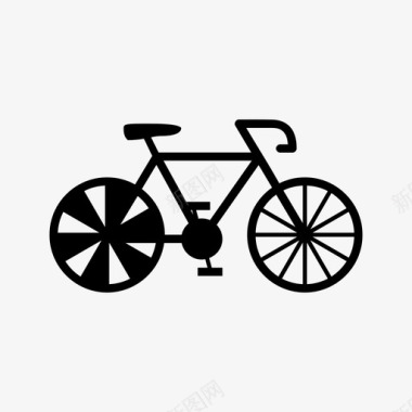 自行车自行车手轮子图标图标