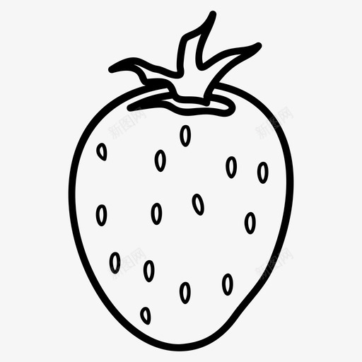 草莓水果健康食品图标svg_新图网 https://ixintu.com 健康食品 向量 图标 大学 天然 学校 教育 水果 草莓 营养食品 食品