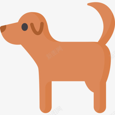 狗动物54扁平图标图标