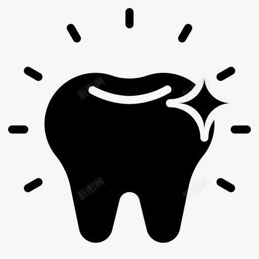 美白牙齿护理牙医图标svg_新图网 https://ixintu.com 抛光 护理 牙医 牙齿 符号 美白