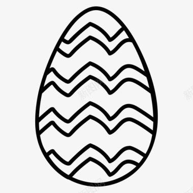 复活节彩蛋装饰彩蛋彩壳彩绘图标图标