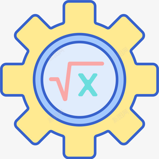 数学科学102线性颜色图标svg_新图网 https://ixintu.com 数学 科学 线性 颜色