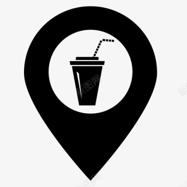 咖啡店标志咖啡店位置咖啡店图标图标