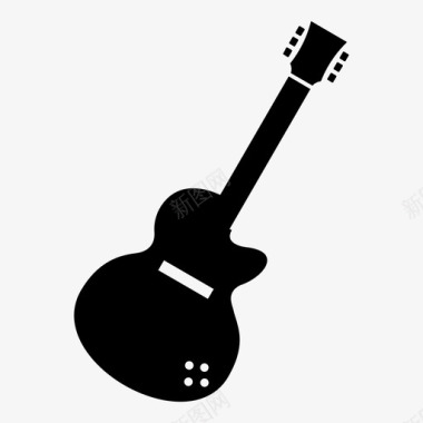 电声吉他填充乐器音乐图标图标