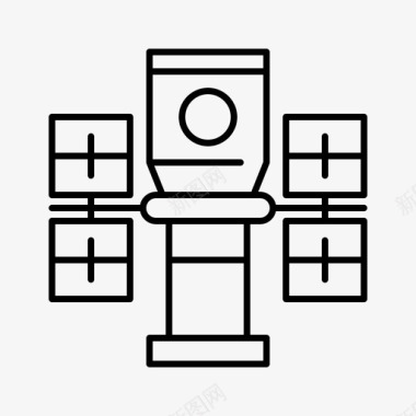哈勃太空望远镜空间148直线图标图标