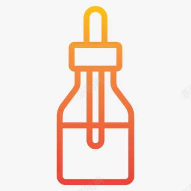 移液管瓶和容器2梯度图标图标