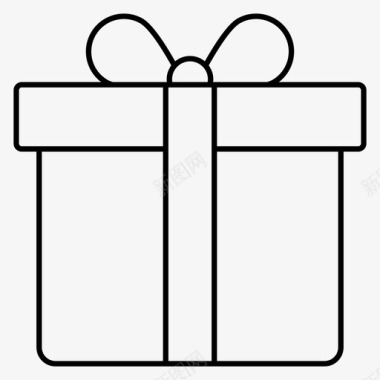 2019年礼品盒子包裹图标图标