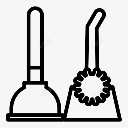 万图斯清洁房屋图标svg_新图网 https://ixintu.com 万图斯 房屋 洗涤 清洁 秩序