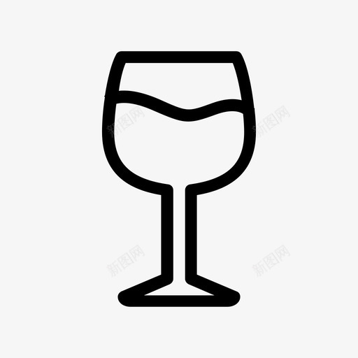 酒庆祝一杯酒图标svg_新图网 https://ixintu.com 一杯酒 庆祝 聚会 酒 食物 饮料